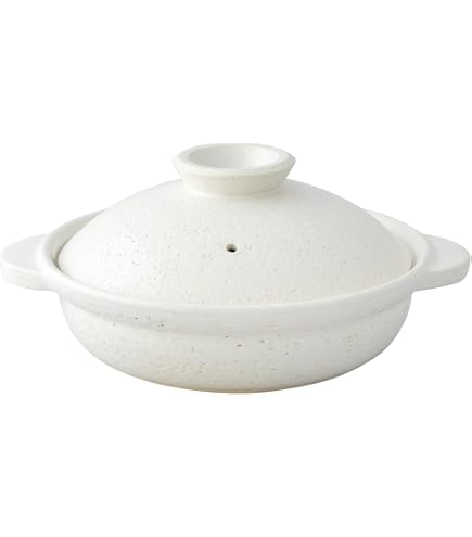 Amazon.co.jp: 長谷園 IHビストロ蒸し鍋 シロ 小 23cm 1.2L （2～3人用