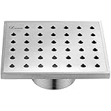 Dawn SNE050504 Nile River Series Square Shower Drain, 5-Inch [並行輸入品]