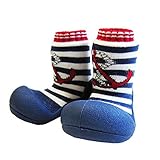 (アティパス)Attipas ベビーシューズ マリン柄 M(靴サイズ11.5cm)