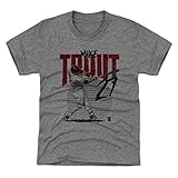 500レベルMike Trout Los Angeles野球ユースシャツ – Mike Trout Rise Kids Large (10-12Y) グレイ