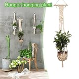 Sund 吊り下げ植物ハンガー 植物ハンガーネット 屋内屋外植物ホルダ ポット収納 手作り 編み糸 麻縄編み 室内装飾 植木鉢 インテリア 雑貨 プレゼント