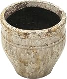 陶器植木鉢 フォレストポット 霜花(しもばな) 8号 外径24cm×高さ24cm 154001M-S01