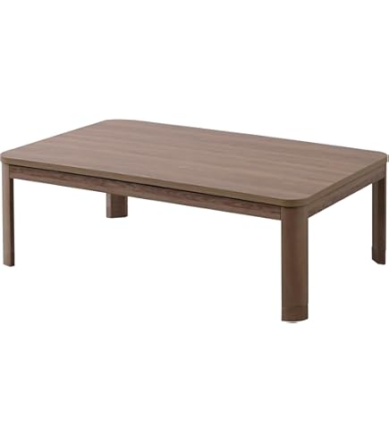 ヒーター付き木製こたつ こたつ テーブル 楕円形 幅120×72cm 高さ36cm コタツ 天然木製