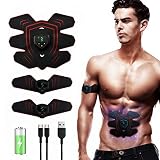 Liife EMS 腹筋ベルト 腹筋トレーニング 腹筋マシン USB充電式 多用途 トレーニン...