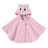 ミキハウス ホットビスケッツ(MIKIHOUSE HOT BISCUITS) ふわふわ☆ボアフリースマント 73-3801-671 フリー 70-90cm フリーピンク
