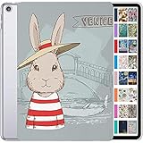 DuraSafe ケース iPad 7.9インチ Mini 5世代 2019 [ Mini 第5世代 ] A2133 A2124 A2126 A2125 MUQY2LL/A MUQW2LL/A MUQX2LL/A MUU62LL/A プリント スリム ハードシェル保護スタンドカバー - バニーハット