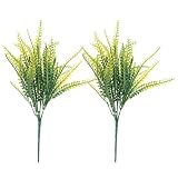 Zhhlinyuan 2 x Fake Artificial Plant Floral Leave Foliage Home Office Wedding Decoration 4273#