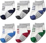 Carter's Baby-Boys Newborn Sneaker Socks Multi 3-12/Medium Months (Pack of 6) [並行輸入品]