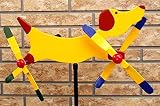 「手作り・羽根付き風見鶏」　ハッピー犬