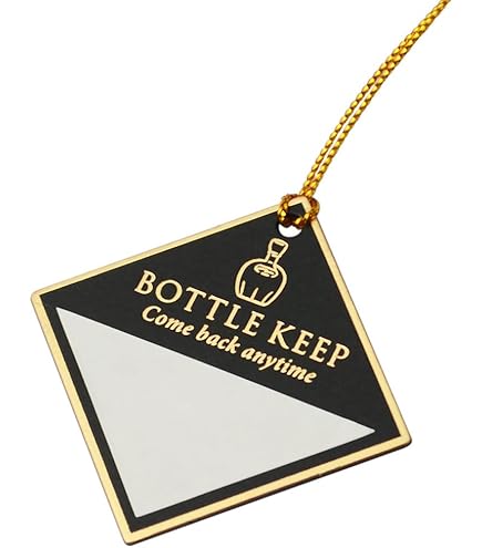 Amazon.co.jp: Seagron ボトルネームプレート ボトルキーパー Bottle
