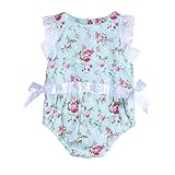 DIAMONDOベビー乳児女の子美しい花柄レースロンパーススーツボディースーツジャンプスーツ