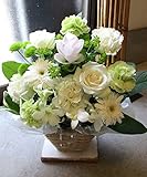 ＴＶチャンピオン出場♪お供えフラワーアレンジメントー白 5,000円