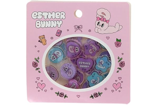 サンスター文具(Sun-Star Stationery) エスターバニー グッズ シール おはじき風 ピンク S8815860