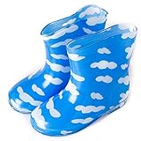 子供用　ながぐつ　レインブーツ　長靴　男の子　女の子　ベビー　キッズ 雨　傘 (15cm, ふわふわくも)