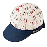 笑顔でおでかけベビー帽子・キャップ（日本製）　てくてくロンドン行進曲（生成）　B19012