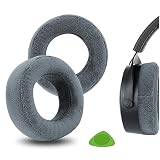 Geekria イヤーパッド Comfort 特厚 互換性 パッド ベイヤーダイナミック Beyerdynamics DT 700PROX/ 900 PROX X ヘッドホンに対応 パッド イヤー/イヤーカップ (ベロア/グレー)