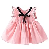 Cutelove ベビードレス　ワンピース　子供　　学院風 女の子 夏 蝶結び付き　プリンセスドレス