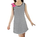 Ruideng 女の子の夏の新しいドレスプリンセスドレスノースリーブシフォンパーティードレスワンピースのスカートのドレスの公演発表会 結婚式 入園式 演奏会 (140cm, ブラック)