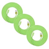 3 Pack iPhone Lightning Cables, Superior Grade 10FT (3 Meters) Heavy Duty Lightning Cable USB to Lig