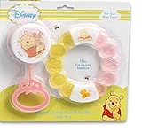 Disney Winnie The Pooh Water Filled Teether Ring with Babby Rattle (Girls) [並行輸入品]