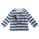 【秋冬物】 chocola(ショコラ) 天竺ボーダー長袖Tシャツ 130cm /パープル NO.CH-1514-13012