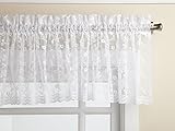 High Quality Priscilla 60-inch x 12-inch Valance, White
