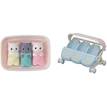 シルバニアファミリー - 【新品】シルバニア　海外版ハリネズミの赤ちゃん　ネコの赤ちゃん　みつごちゃん 51zOpzt1l1L._AC_UL210_SR210,