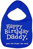 Dirty Fingers ACCESSORY ベビー・ボーイズ 0-18 Months ブルー DFBIBhappybdaydadRblu