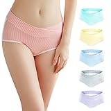 Joyncleon マタニティショーツ ローライズ ショーツ 下着 綿 女性 妊娠専用パンツ マタニティショーツ 高通気性と伸縮性の女性ショーツ 出産準備品 6枚セット (2L)