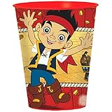 American Greetings Jake and the Never Land Pirates 470ml Plastic Party Cup, Party Supplies
