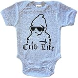 Chubs Crib Life、ユニセックス幼児ボディスーツ&面白いベビーシャワーギフト カラー: グレー