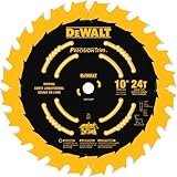 DEWALT DW7124PT 10-Inch 24 Tooth ATB Ripping Saw Blade with 5/8-Inch Arbor and Tough Coat Finish [並行