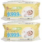 【まとめ買い】水99.9% おしりふき 厚手 60枚×2個入【×2セット】