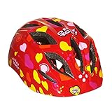 Fenteer 全4色選べ　運動護具　高密度　スポーツヘルメット　子供用　スケート/自転車/スケートボード　CE認定　屋外活動　3-9歳適用　快適　通気性　 - 赤