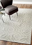 nuLOOM Bridget Trellis Rug Light Grey [並行輸入品]