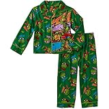 Teenage Mutant Ninja Turtles幼児/赤ちゃんボーイズボタンダウンコートパジャマ カラー: グリーン