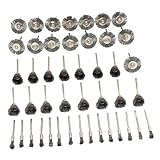 Dovewill 鋼線　ワイヤーブラシ　回転ツール　真鍮　耐久性　約45本組