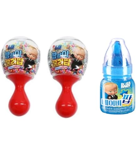 Amazon.co.jp: ボスベビーガラガラロリポップ30g×10個入り : 食品