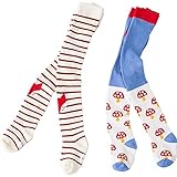 女の子は2対のソックスロングストッキングひざ高さソックスについて (1-2歳)