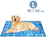 IOKHEIRA 2020アップグレード版 犬猫 ひんやりマットサイズ90×50cm 無毒な自動冷却ゲル スクラッチに強い クールマット 犬