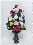 【仏花倶楽部®】のプリザーブドフラワー仏花：B071WLHZ2Y 【size M】