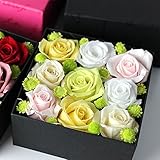 バラの花の万華鏡♪ローズBOX　優しいパステルカラー（プリザーブドフラワー）