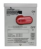 Leviton n3603 60 Amp、600ボルト、Toggle inタイプ3rエンクロージャ、three-pole、ACモーター起動スイッチ、モーター切断として最適、工業用グレード、ブラック