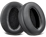 SOULWIT イヤーパッド イヤークッション 交換パッド for Sennheiser HD 4.50BT/HD 4.50BTNC/HD4.50SE/HD4.40BT/HD4.30G/HD4.20S/HD458BT/HD 450/HD450BT/HD400S/HD350BT/Adapt 360(MB 360 UC)/Adapt 361 用 ヘッドホン パッド ブラック