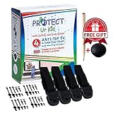 Furniture & TV Anti-Tip Wall Strap, 4 Straps, Magnetic Stud Finder, Pencil & EBook - Best Flat Panel