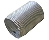 speedi-products ex-afc 496 4インチ直径by 96-inch長アルミフレックスパイプCrimped 1つエンド