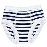 Egyptian Organic Cotton Print Training Pants, Navy Stripe, 12-24 months by Under the Nile