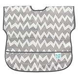 [バンキンス ] Bumkins お食事エプロン ジュニアビブ 1～3歳 エプロン スタイ 防水 洗濯可 Gray Chevron（ U-501 ） Bibs Waterproof Accessori