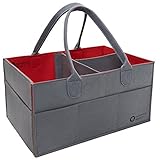 Diaper Caddy Friendly Marcy | Portable Baby Storage Basket | Car Travel Organizer | Nursery Tote Bag