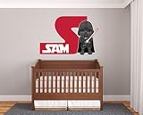 Costum名Kids Star Wars Darth Vader Rogue OneアニメーションBaby Darth Vader保育園壁デカールステッカービニールアート 35''x20''(Med